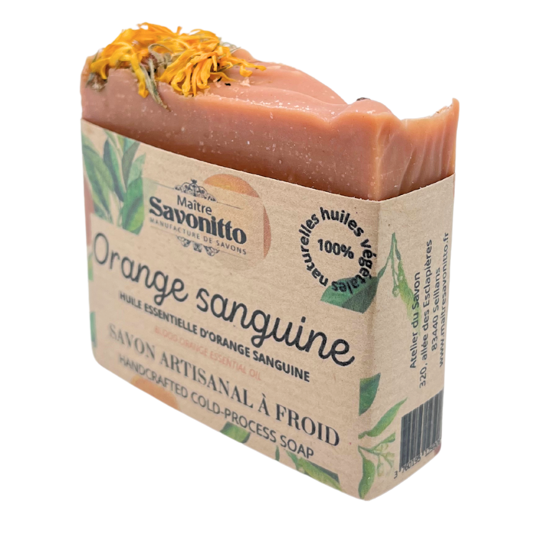 Kaltverseifte Seife 100g - Blutorangen-Ätherisches Öl