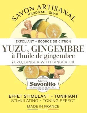 Yuzu- und Ingwerseife in Holzkiste 100g