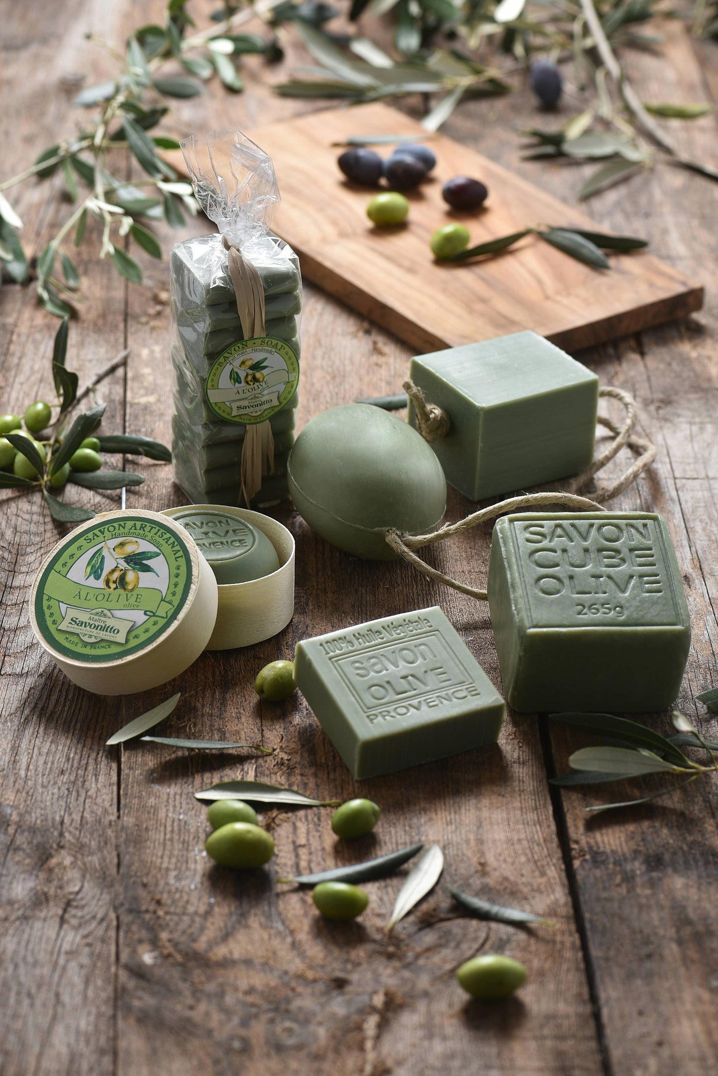 Feigen- und Olivenseife in Holzkiste 100g