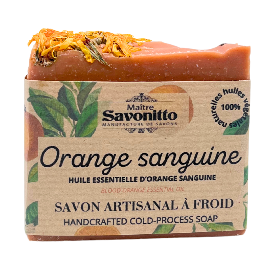 Kaltverseifte Seife 100g - Blutorangen-Ätherisches Öl
